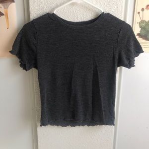 Grey crop top